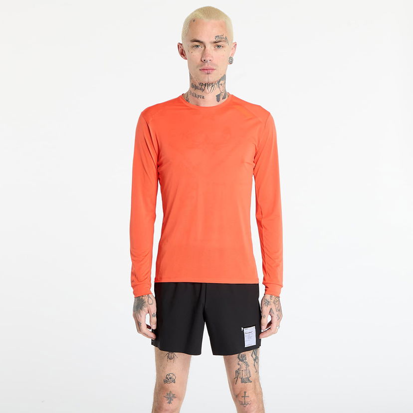 T-shirt Soar Running Long Sleeve Tech T-Shirt Orange | AW25-SLS4M-ORA