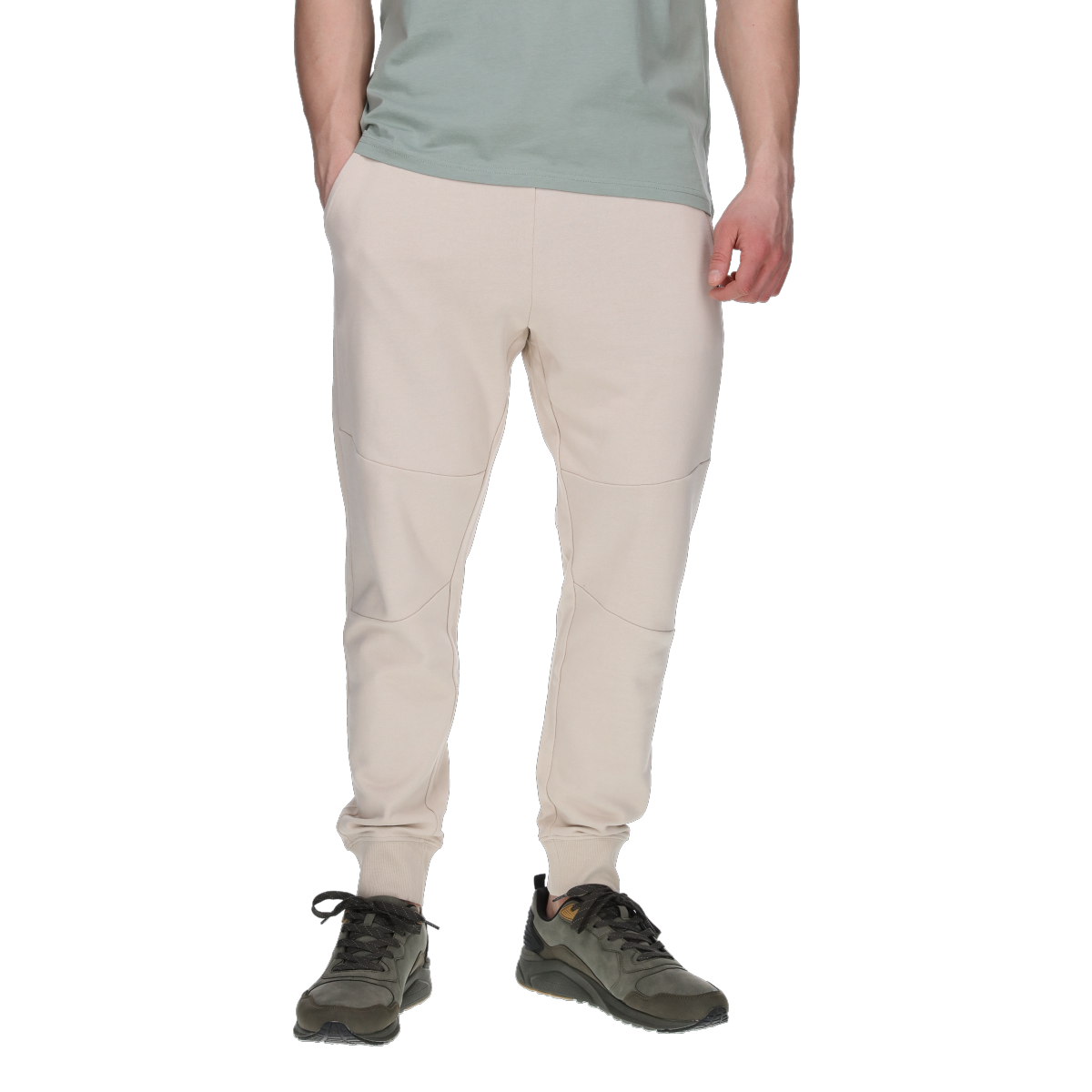 Joggingbukser Champion Rib Cuff Pants Beige | 221532-MS073, 0