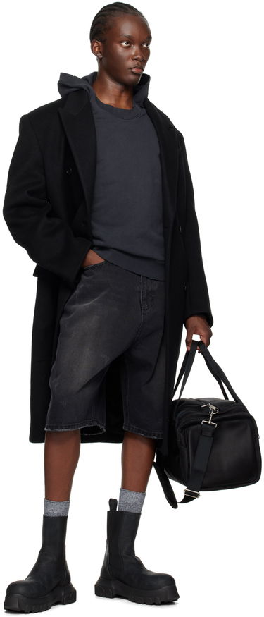 Sweatshirt We11done We11done Wide Neck Hoodie Sort | WD-TH2-24-801-U-BK, 3