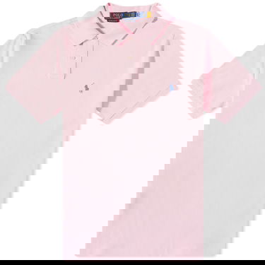 Polo skjorte Polo by Ralph Lauren Custom Slim Fit Polo Carmel Pink Lyserød | 710782592033, 0