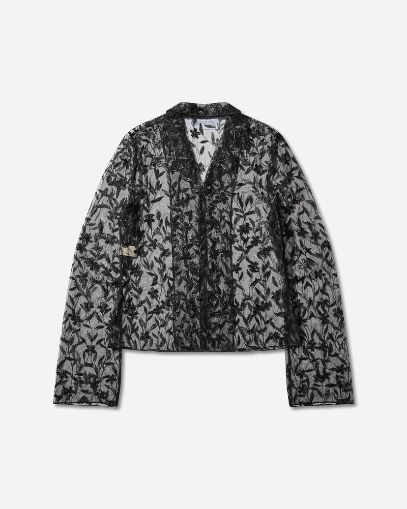Skjorte OpéraSPORT Flora Lace Shirt Sort | S45FW25  4