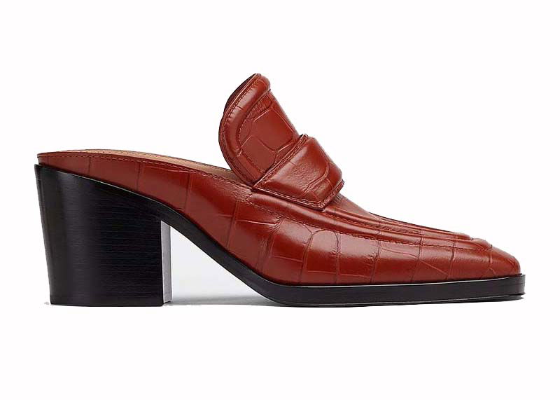 Sneakers og sko Bottega Veneta Leather Heeled Mules Rød | 651366V0G808840, 0
