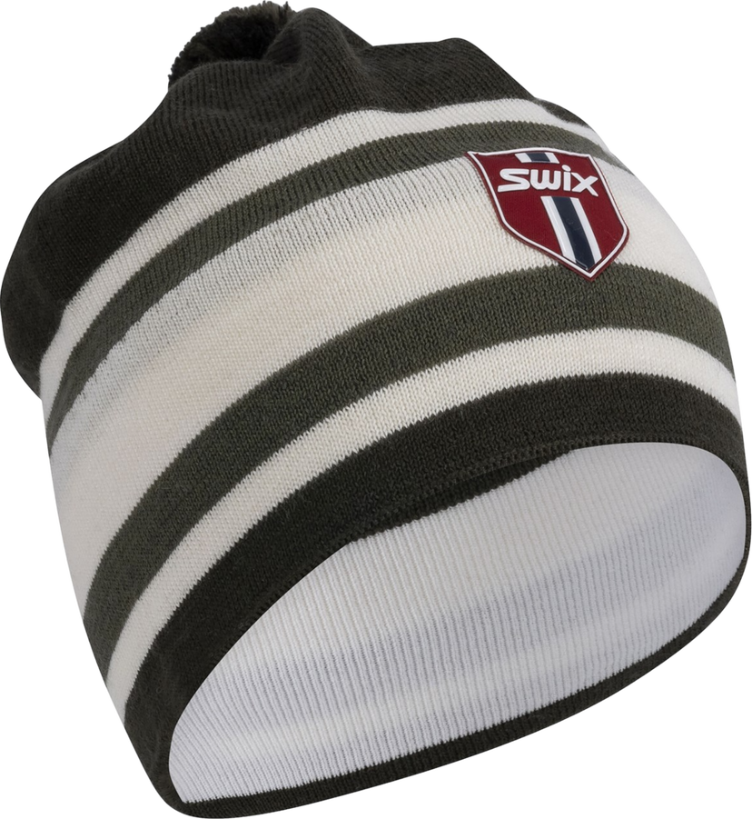 Beanie SWIX Tradition Light Striped Beanie Hvid | 46450-48005
