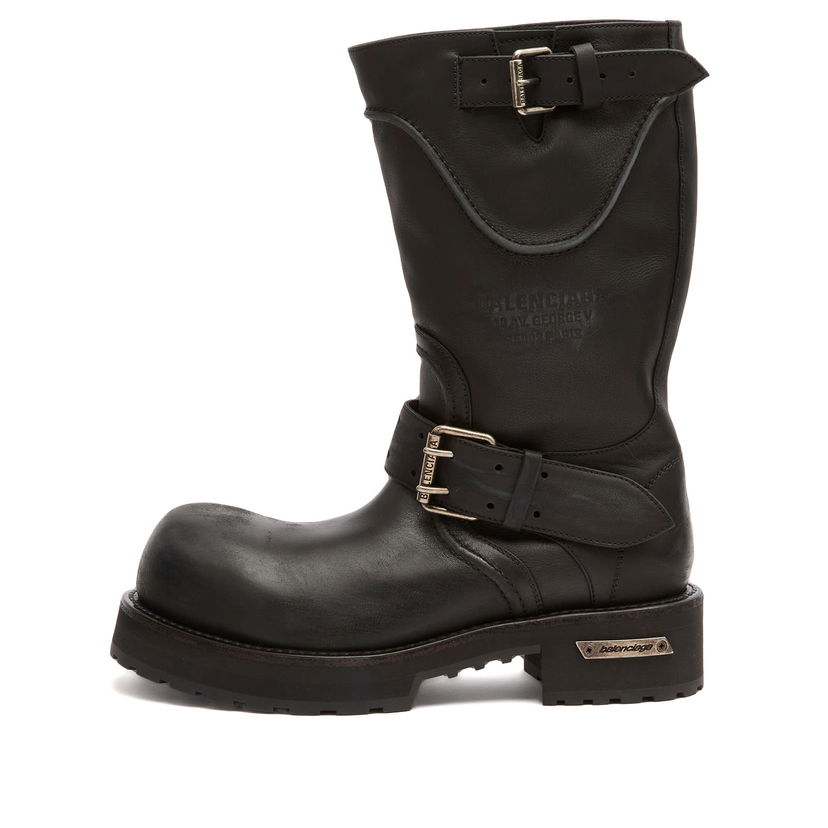 Sneakers og sko Balenciaga Balenciaga Venom Leather Boots Size EU 40 Sort | 833581-WBEQ1-1000