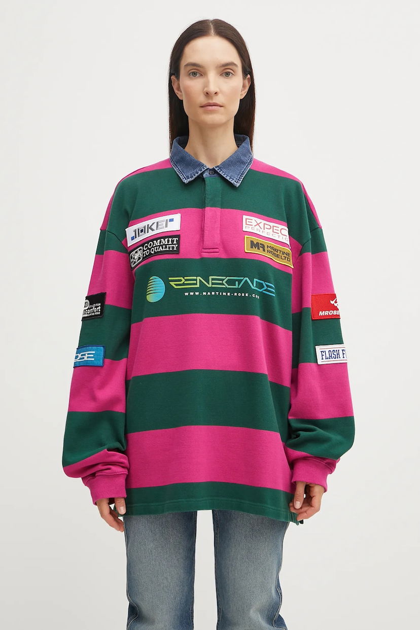 Polo skjorte Martine Rose Martine Rose Rugby Polo Shirt Lyserød | 672JE07605