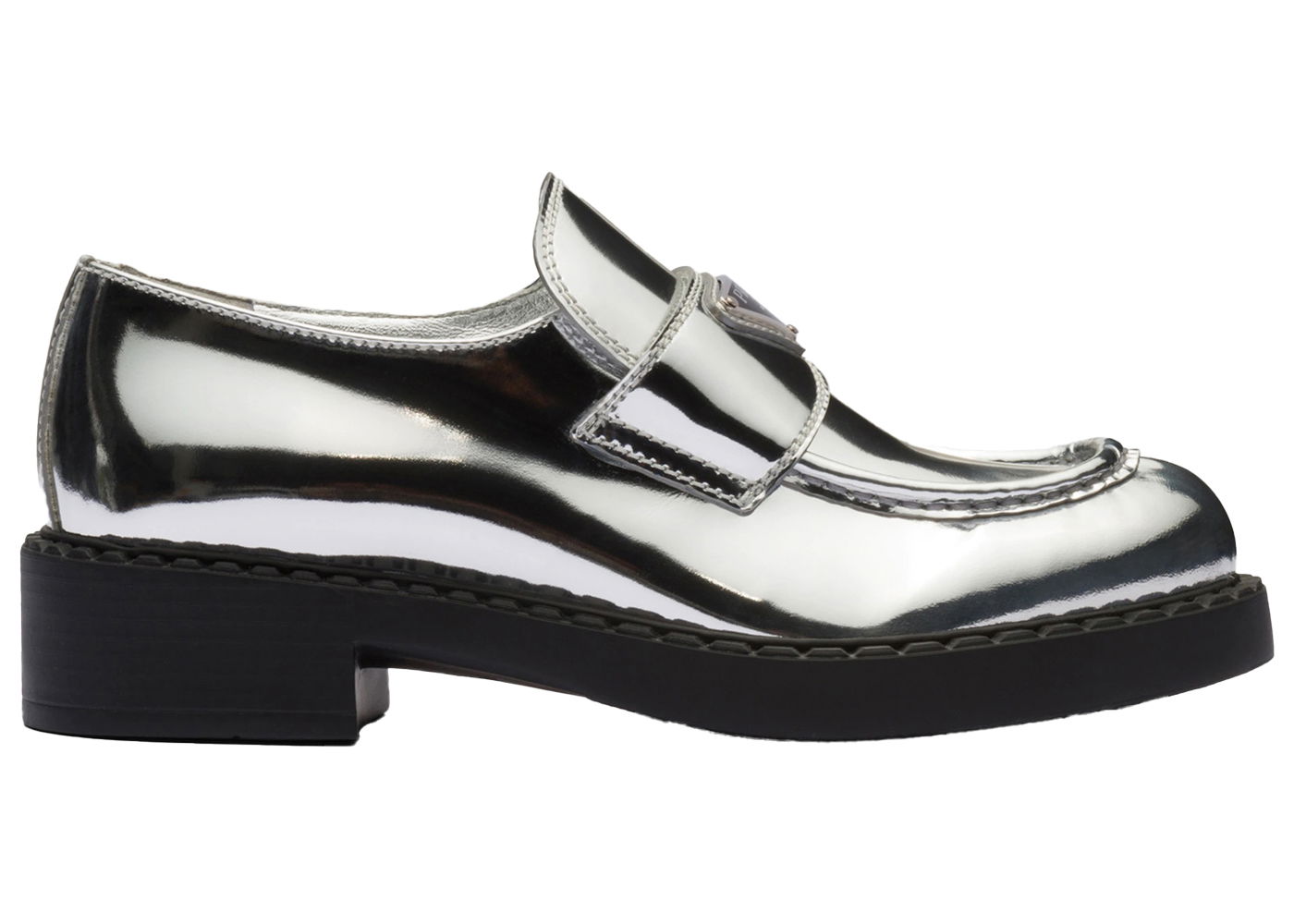 Sneakers og sko Prada Metallic Leather 50mm Loafers "Silver" Metalisk | 1D246M_3AU1_F0118_F_B050, 0