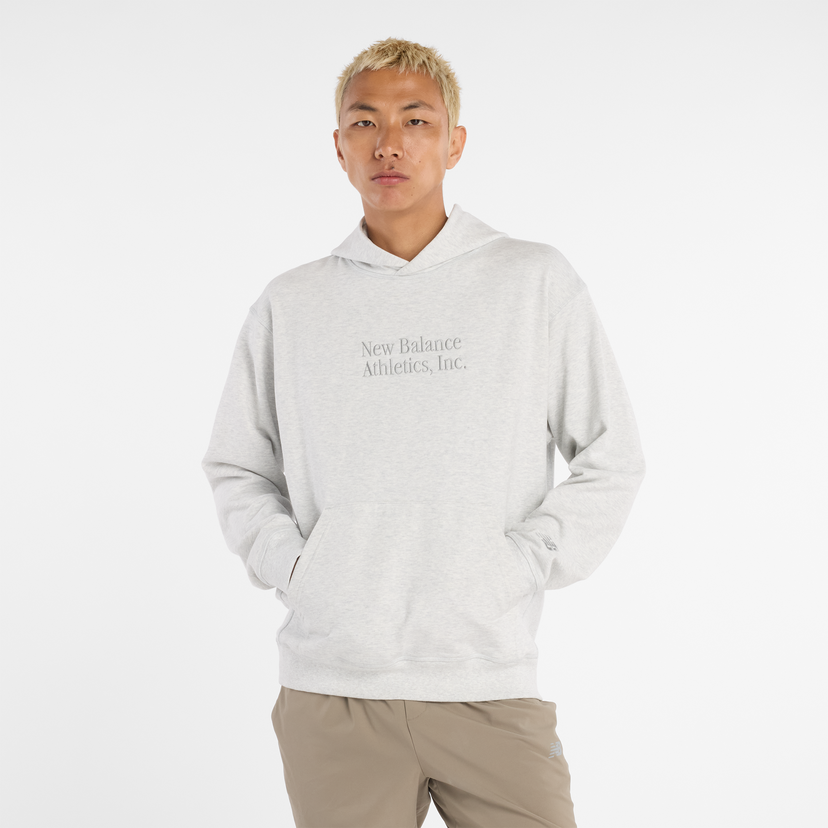 Sweatshirt New Balance Pullover Hooded Sweatshirt Grå | NBMT53925AHH
