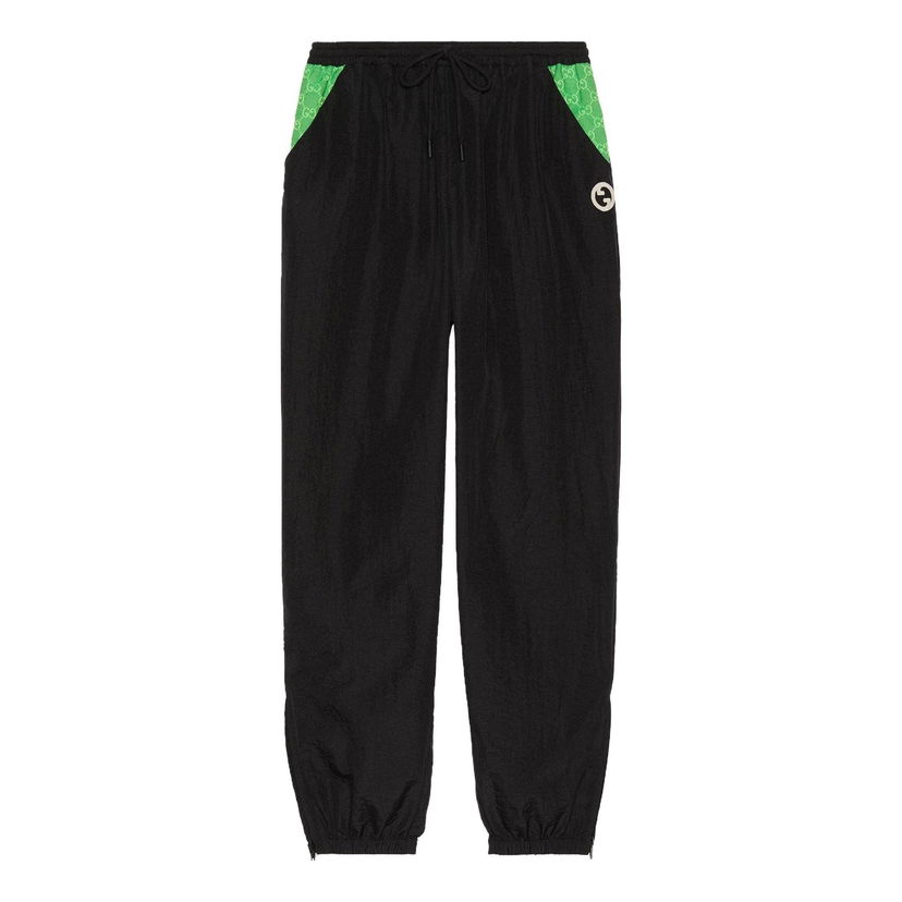 Bukser Gucci Nylon Patch Trousers Sort | 746824-XJFU0-1043