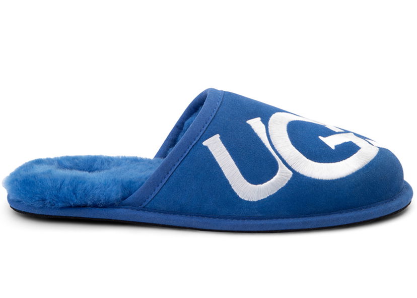 Tøj og tilbehør UGG Scuff Logo Slipper Classic Blue White Sort | 1101324-CBLW