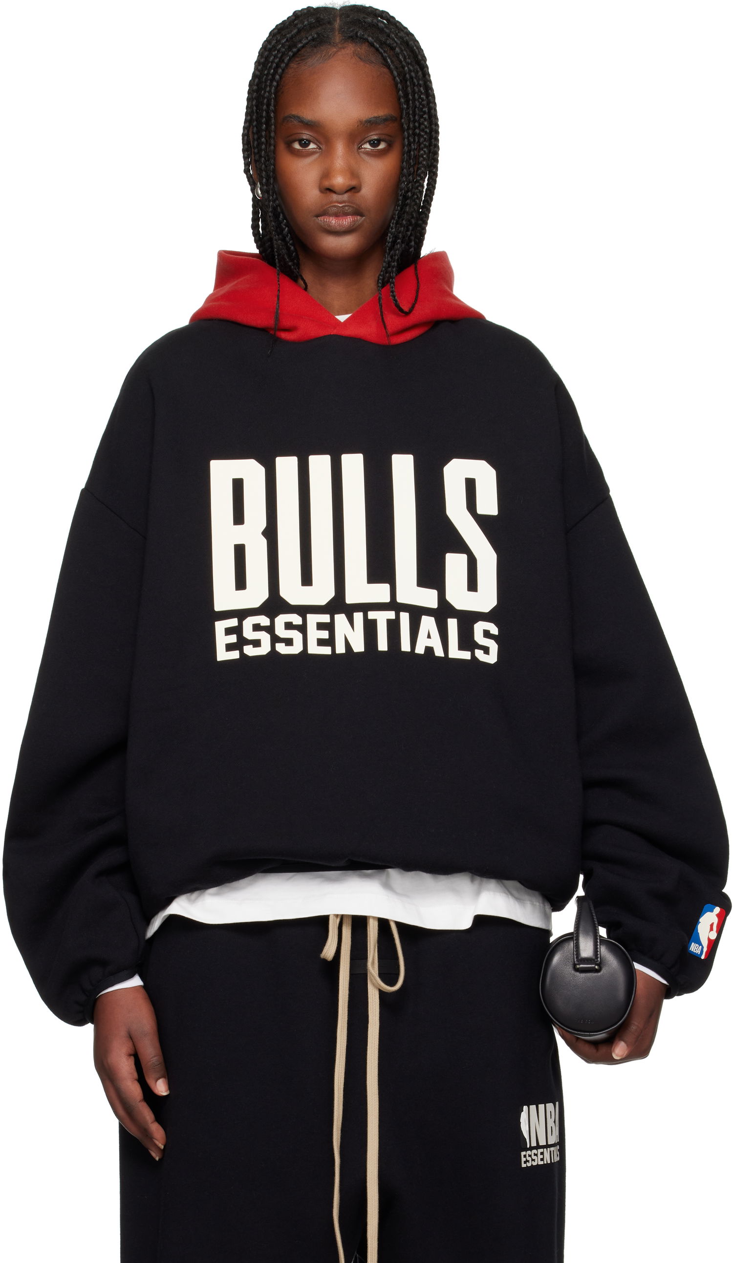 Sweatshirt Fear of God Fear of God ESSENTIALS NBA Bulls Pullover Hoodie Sort | 192AL246504F, 0