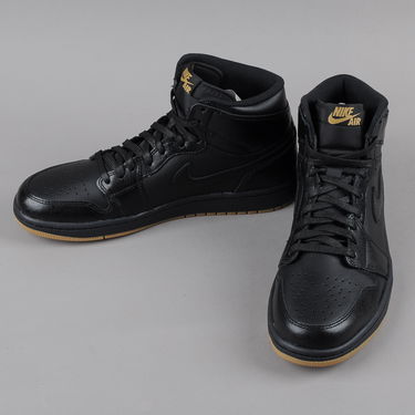 Sneakers og sko Jordan Air Jordan 1 Retro "Gum Bottom" Sort | 555088-020, 2