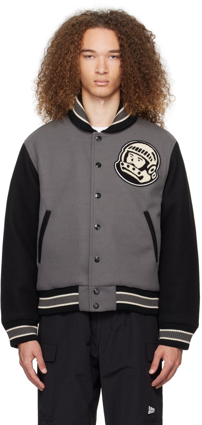 Bomberjakke BILLIONAIRE BOYS CLUB Astro Varsity Bomber Jacket Grå | B23402, 0