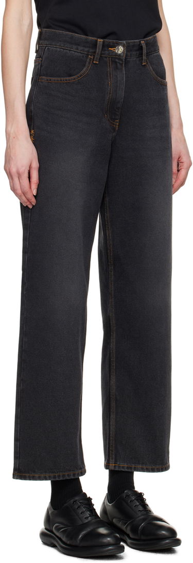 Jeans ADER ERROR Contrast Stitch Straight Leg Jeans Sort | BMSGFYJE0101BK, 3