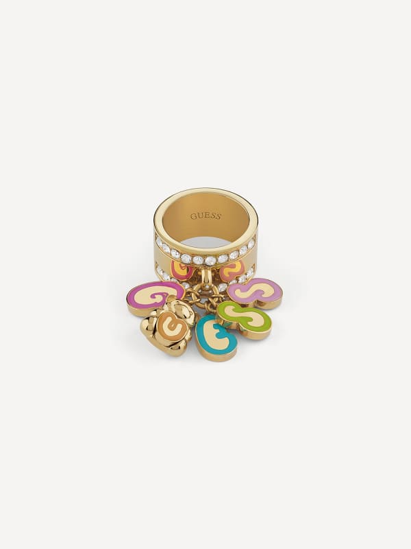 Smykker GUESS “Rock Candy” Ring Beige | JUBR04178JW, 0