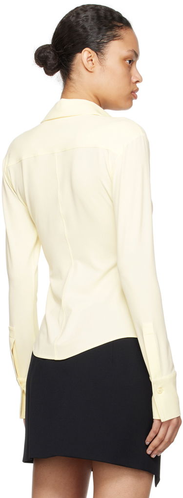 Skjorte The Attico Attico Elton Fitted Shirt Gul | 241WCH21 A014, 2