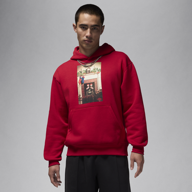 Sweatshirt Jordan Jumpman "Chimney" Fleece Hoodie Rød | HQ5654-687, 2