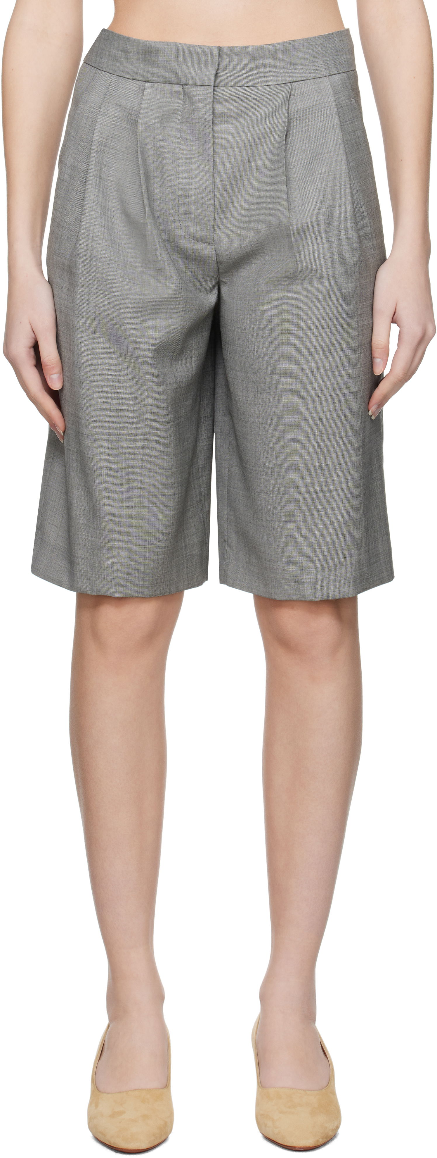 Shorts Loulou de Saison Loulou de Saison Soan Shorts Grå | SOAN, 0