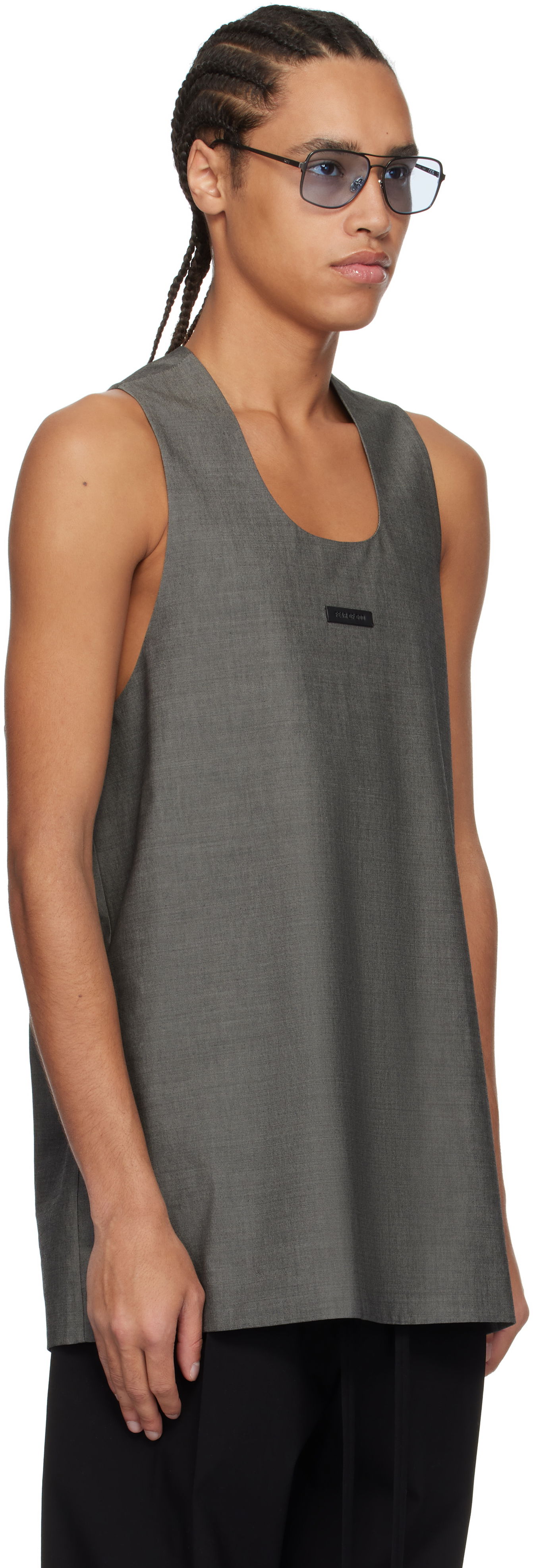 Tanktop Fear of God Fear of God Oxford Tank Top Grå | FGE250-503OXF, 1