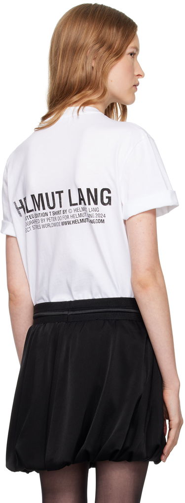 T-shirt Helmut Lang Skyline Postcard Graphic T-Shirt Hvid | O07HM501, 2