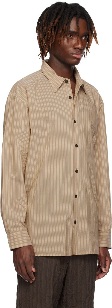 Skjorte Dries Van Noten Dries Van Noten Loose Cotton Shirt Beige | 251-020732-1524, 1