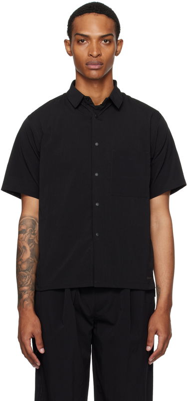 Skjorte Snow Peak Snow Peak Breathable Quick Dry Shirt Sort | SH-25SU002, 0