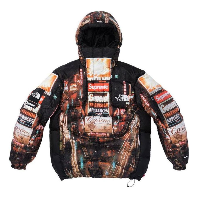 Puffer jakke Supreme 800-Fill Half Zip Hooded Pullover by  x  Flerfarvet | SUP-FW22-759