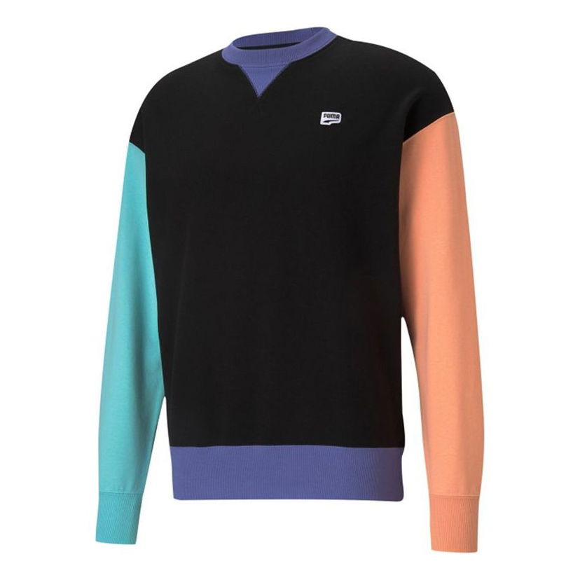 Sweater Puma Graphic Crew Logo Printed Sweater Flerfarvet | 531426-51