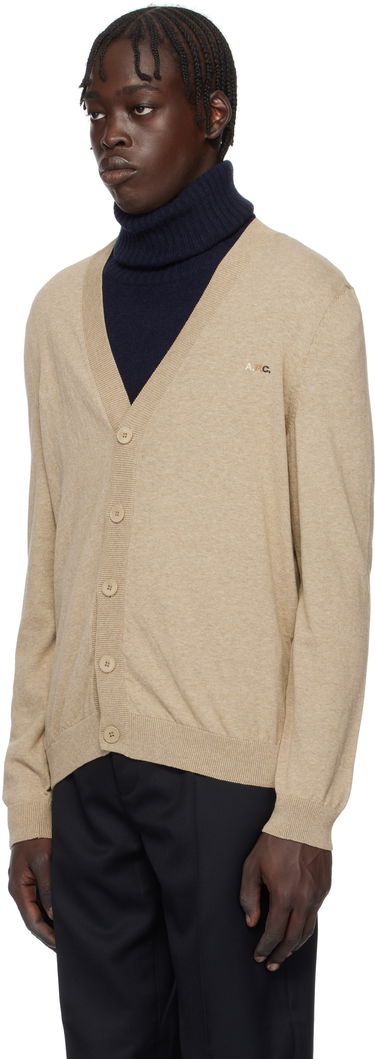 Sweater A.P.C. Cardigan Beige | COEZJ-H22315, 3