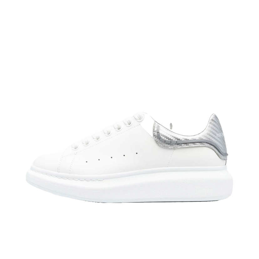 Sneakers og sko Alexander McQueen Oversized White Silver Metallic Hvid | 735770WICYU9071