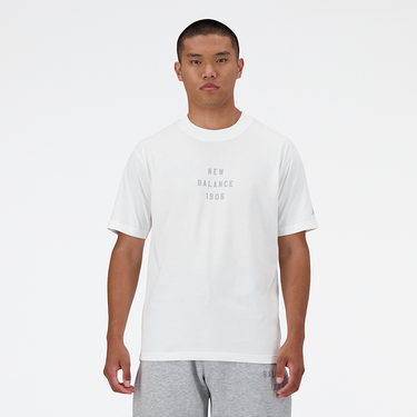 T-shirt New Balance t-s Hvid | MT41519WT, 0