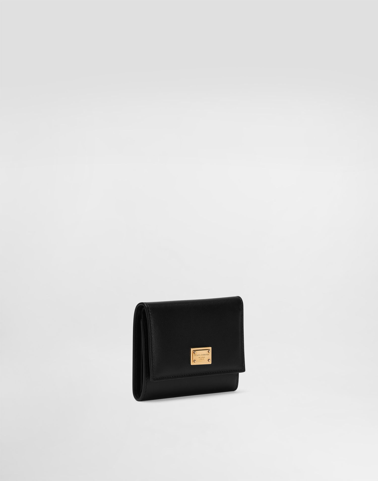 Tegnebog Dolce & Gabbana Dolce & Gabbana Plongé Calfskin Wallet Sort | BI0770A9S2580999, 1