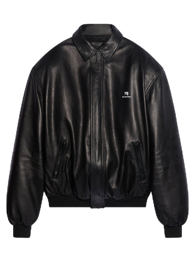 Skjorte Balenciaga Sporty B Taxi Blouson Sort | 674318TLS010100