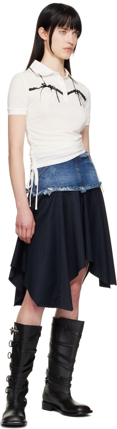 Polo skjorte Andersson Bell Andersson Bell Halter String Piqué Polo Hvid | atb1255w, 3