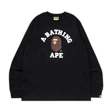 Sweater BAPE College Crewneck Sort | 001LTI301020M BLACK, 0