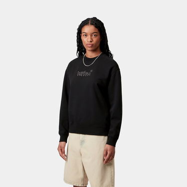 Sweatshirt Carhartt WIP W' Wiptopia Script Sweatshirt Sort | I035515_26, 0