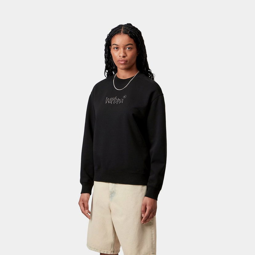 Sweatshirt Carhartt WIP W' Wiptopia Script Sweatshirt Sort | I035515_26