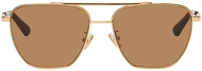 Solbriller Bottega Veneta Aviator Sunglasses Beige | BV1236S, 0
