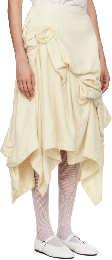 Nederdel Comme des Garçons Comme Des Garcons Wool Midi Skirt Beige | TN-S013-051, 1