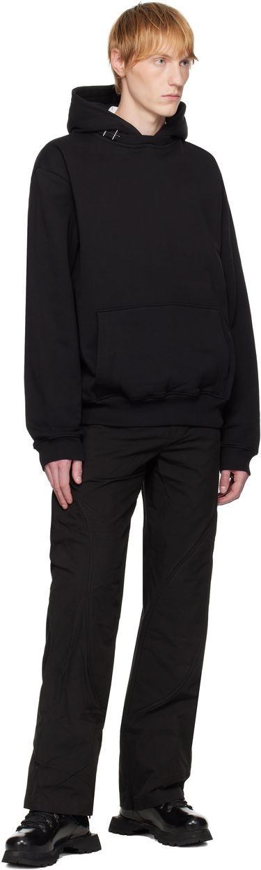 Sweatshirt HELIOT EMIL HELIOT EMIL Pietra Hoodie Sort | SS25_M_08_076_BLK01, 3