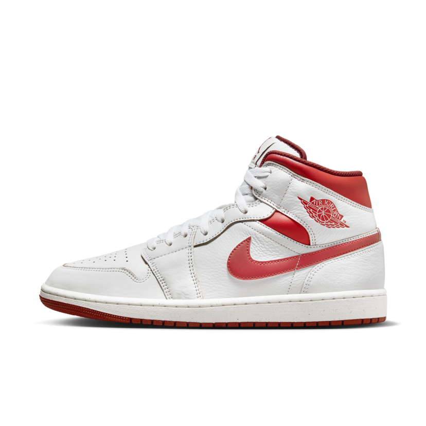 Sneakers og sko Jordan Air Jordan 1 Mid SE "White Dune Red" Hvid | FJ3458-160