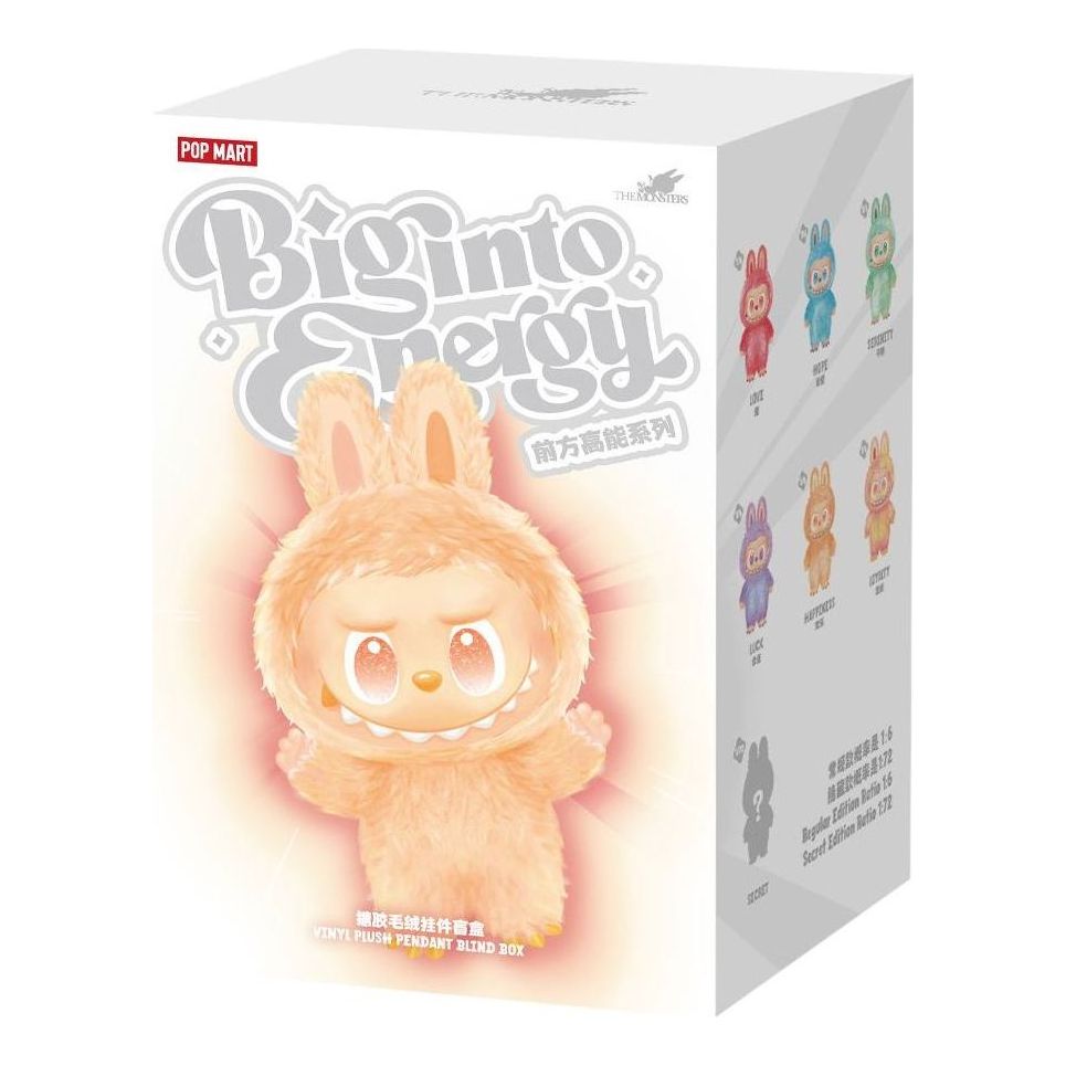 Collectible POP MART Pop Mart The Monsters Labubu Big into Energy Pendant Sealed Case (1 Blind Box) Flerfarvet | PPMT-2504-0039-1B, 0