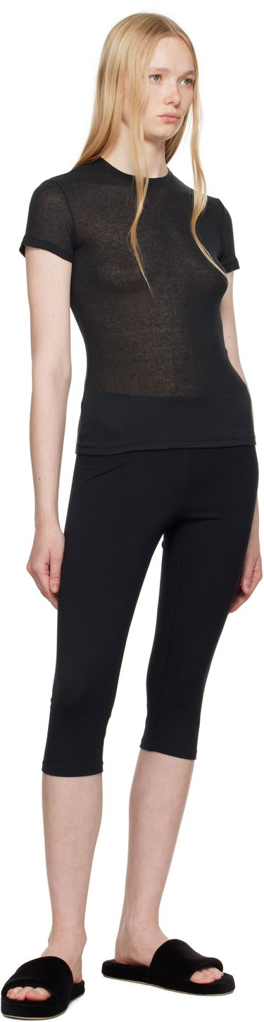T-shirt SKIMS SKIMS Sheer Cotton T-Shirt Sort | SS-STT-8234W, 3