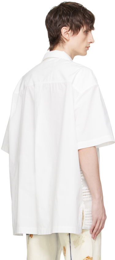 Skjorte Feng Chen Wang Feng Chen Wang Paneled Shirt Hvid | FUS17SR04W, 2