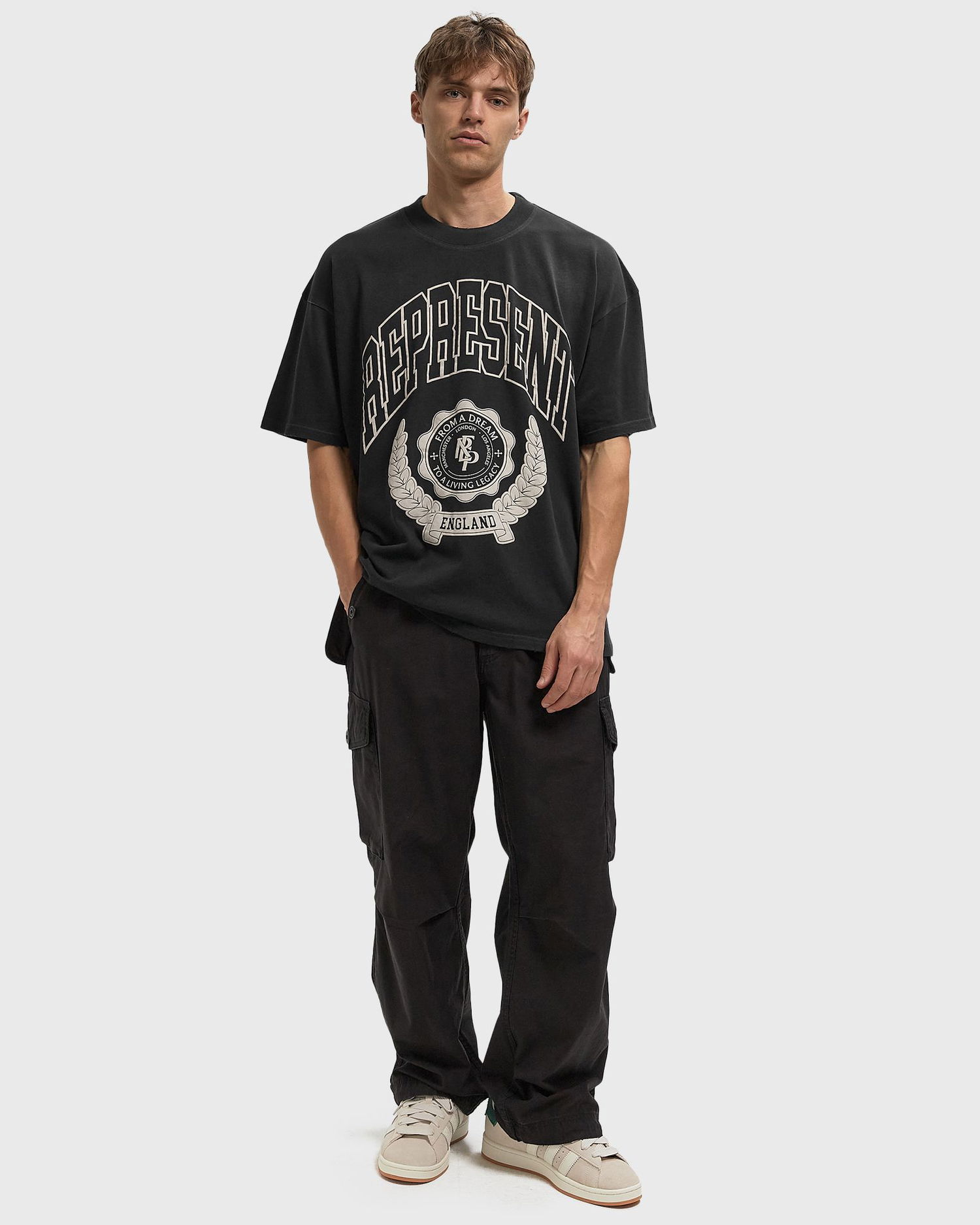 T-shirt Represent Clo Legacy Crest England T-Shirt Sort | MLM100170-04, 1