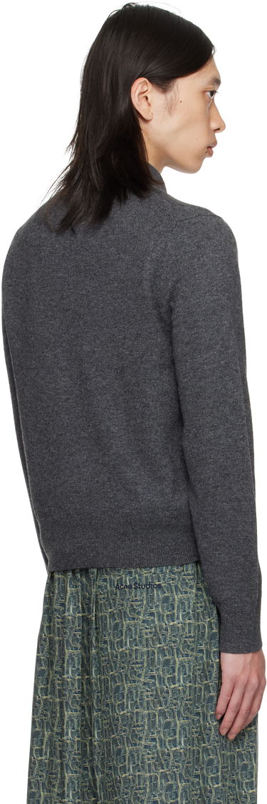 Sweater Acne Studios Acne Studios Yak Wool Polo Sweater Grå | B60380-, 2