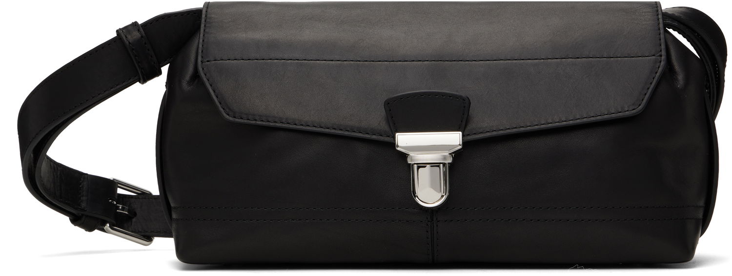 Skuldertaske LEMAIRE Lemaire Small Gear Leather Crossbody Bag Sort | BG0084 LL0122, 0