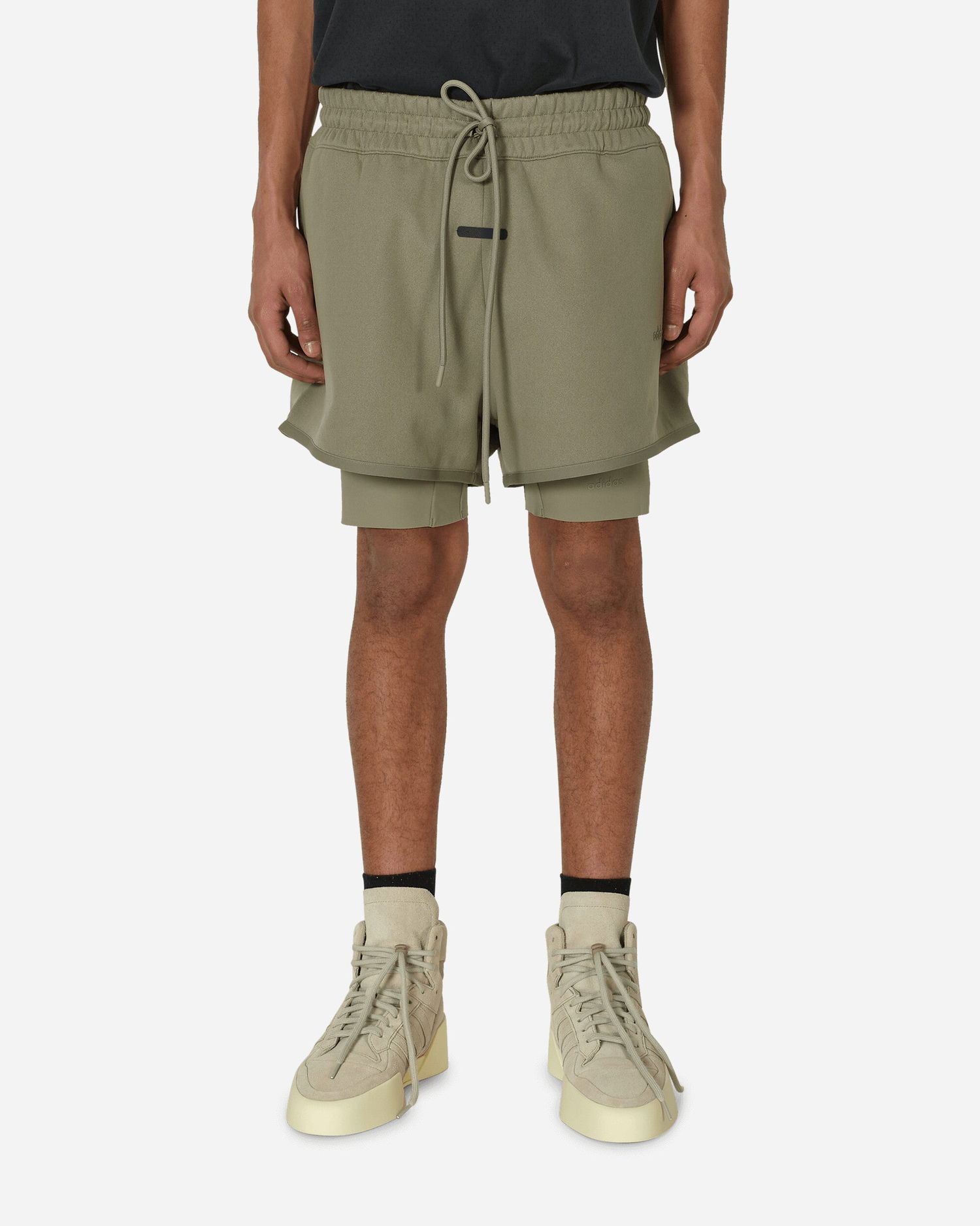 Shorts adidas Originals Fear of God Athletics Suede Fleece Shorts Clay Grøn | IS8704 001, 1
