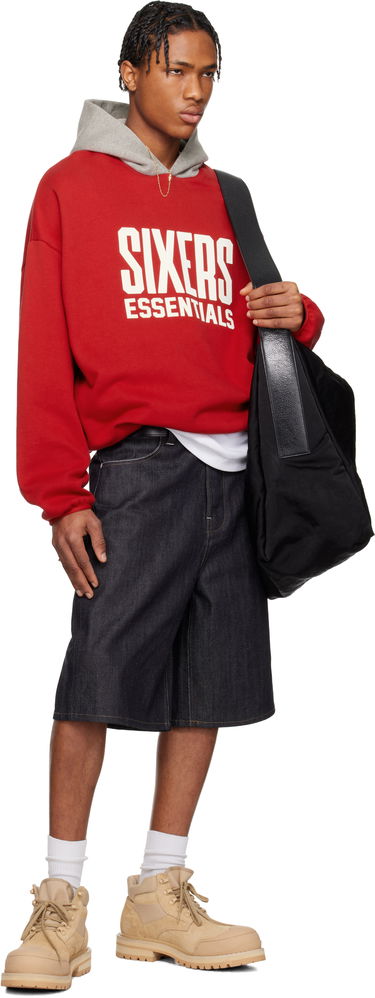 Sweatshirt Fear of God Fear of God ESSENTIALS NBA Sixers Pull Over Hoodie Rød | 192AL246600F, 4