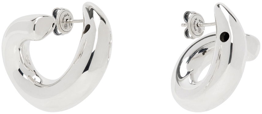 Øreringe Bottega Veneta Polished Silver Earrings Metalisk | 795603 V5070, 1