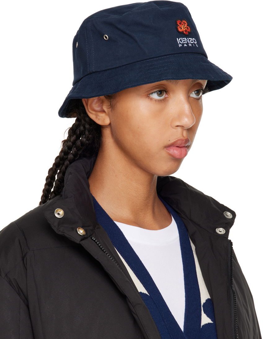 Hat KENZO Paris Boke Flower Bucket Mørkeblå | FC65AC404F33, 1